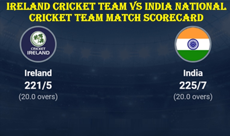 Ireland Cricket Team vs India National Cricket Team Match Scorecard