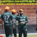Pakistan National Cricket Team vs Zimbabwe National Cricket Team Match Scorecard