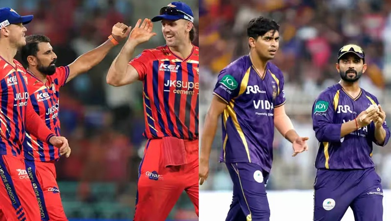 kolkata knight riders vs lucknow super giants timeline